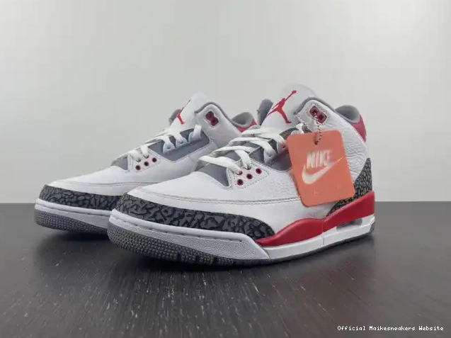 Official Maikesneakers DN3707-160 Air Red Jordan OG Fire 3 0616